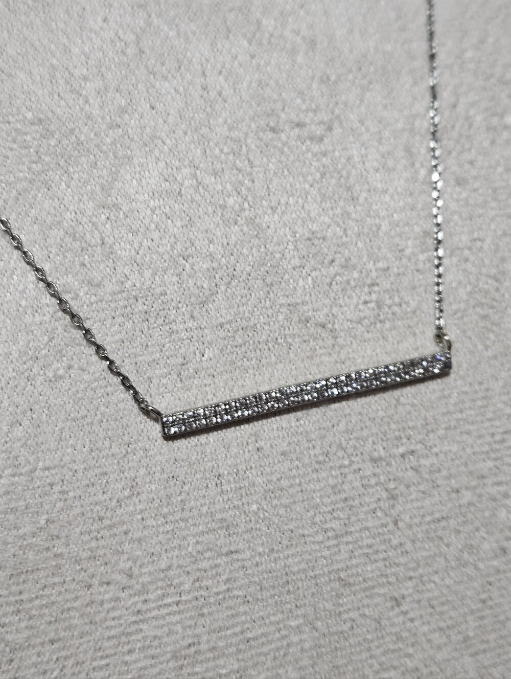 Delicate Necklace Silver Bar - Picture 4 of 5
